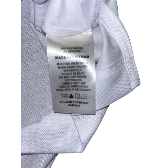 FootJoy FJ White Blue Pink striped Polo shirt Desert Springs men's XL New No Tag - Picture 7 of 8